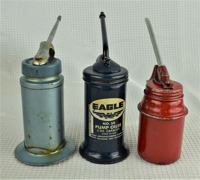 Choice Vintage Pump Oilers Eagle Plews Oil Can Pump Handle Etsy