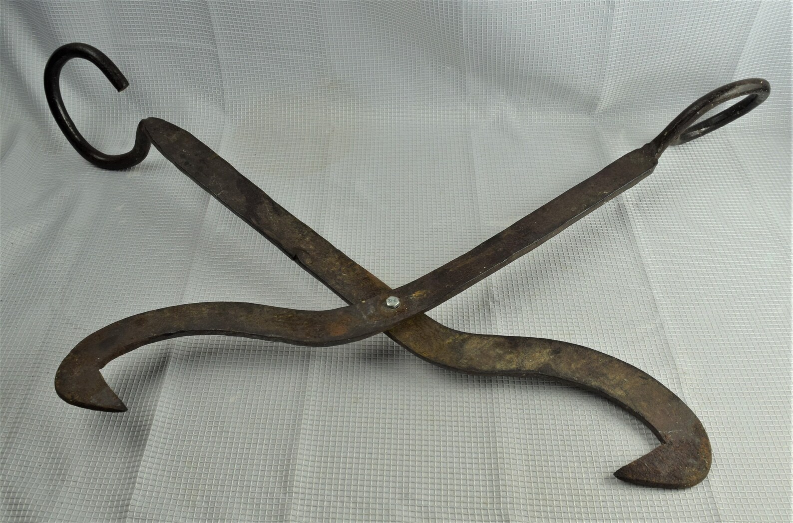Antique Iron Logging Tongs Extra Large 30 Long Heavy Etsy