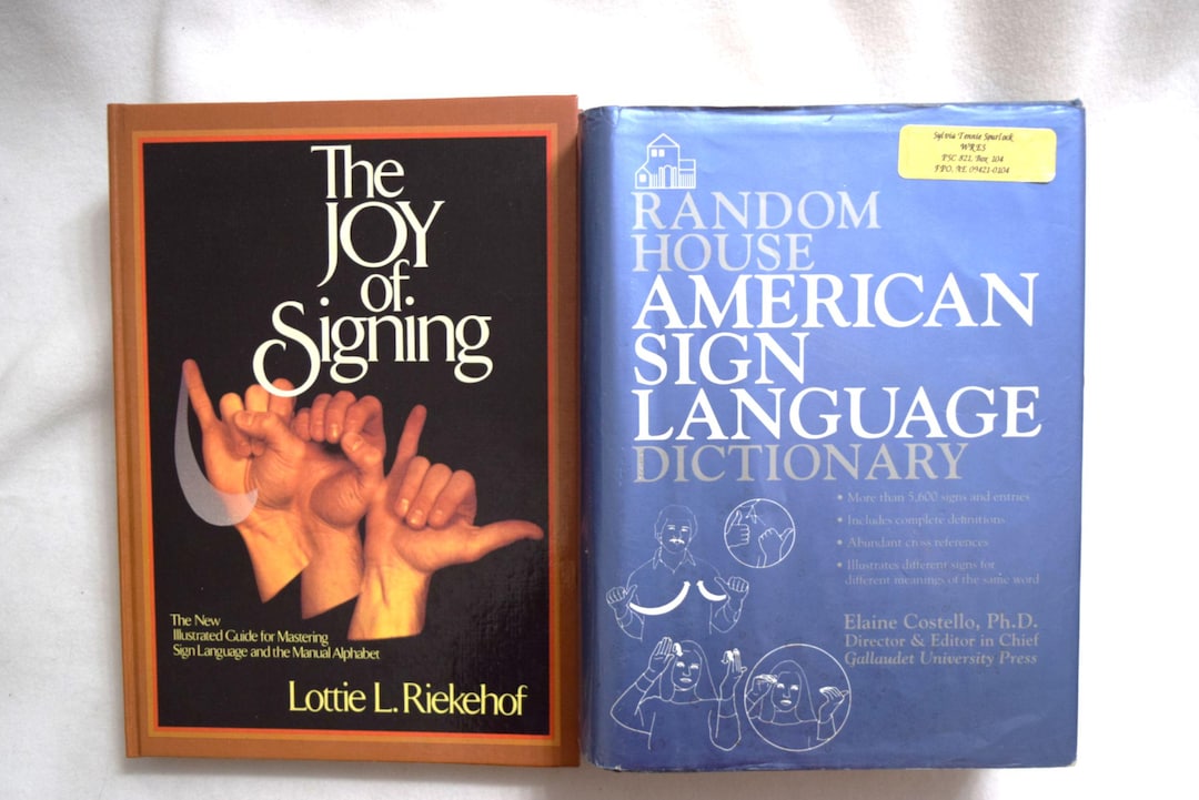 Joy In Sign Language Vintage Sign Language Books 1985 the Joy of Signing or the American ...