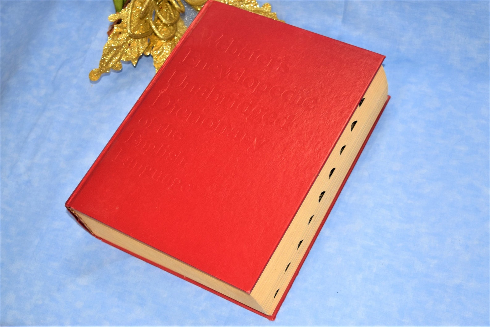 Large Red Retro ster Dictionary Unabridged Dictionary of Etsy