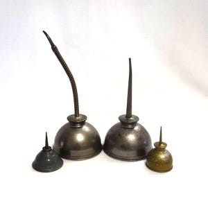 Vintage Oiler Oil Can Thumb Pump Choice Can Stationary or Flexible Spout Sewing Machine Oiler Automotive Mechanic Oil Can Decorative Oil Can