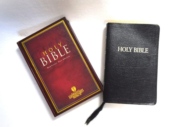 Vintage Holy Bible KJV King James Red Letter Edition Giant Print or ...