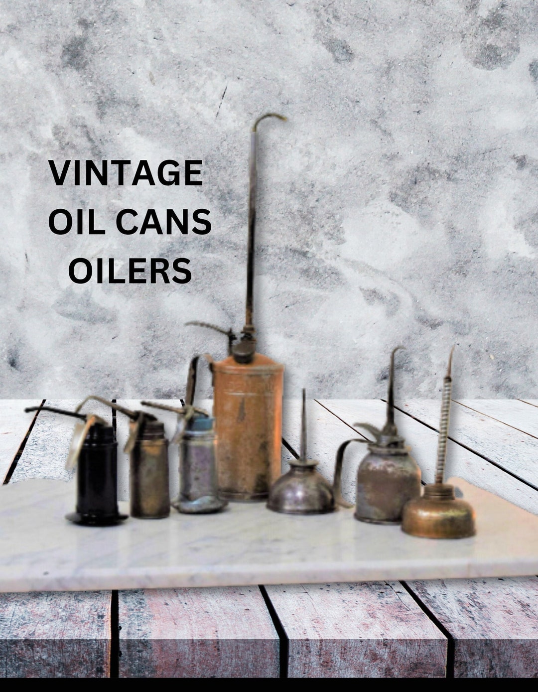 Vintage Oil Can Oiler Thumb Pump Manual Hand Pump Handle Etsy