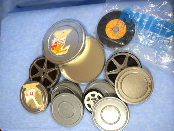 Lot of Vintage Home Movie Film Reel and Tin Canisters Metal Reel Storage  Tin Cans -  Canada