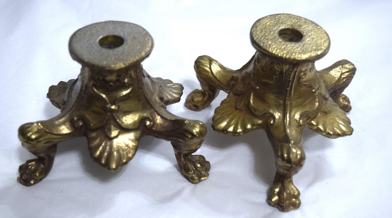 Vintage Lamp Parts Choice Set - Decorative Parts - Footed Lamp Base - Flat Lamp Base - Chimney Shade Holder - Chandelier Parts