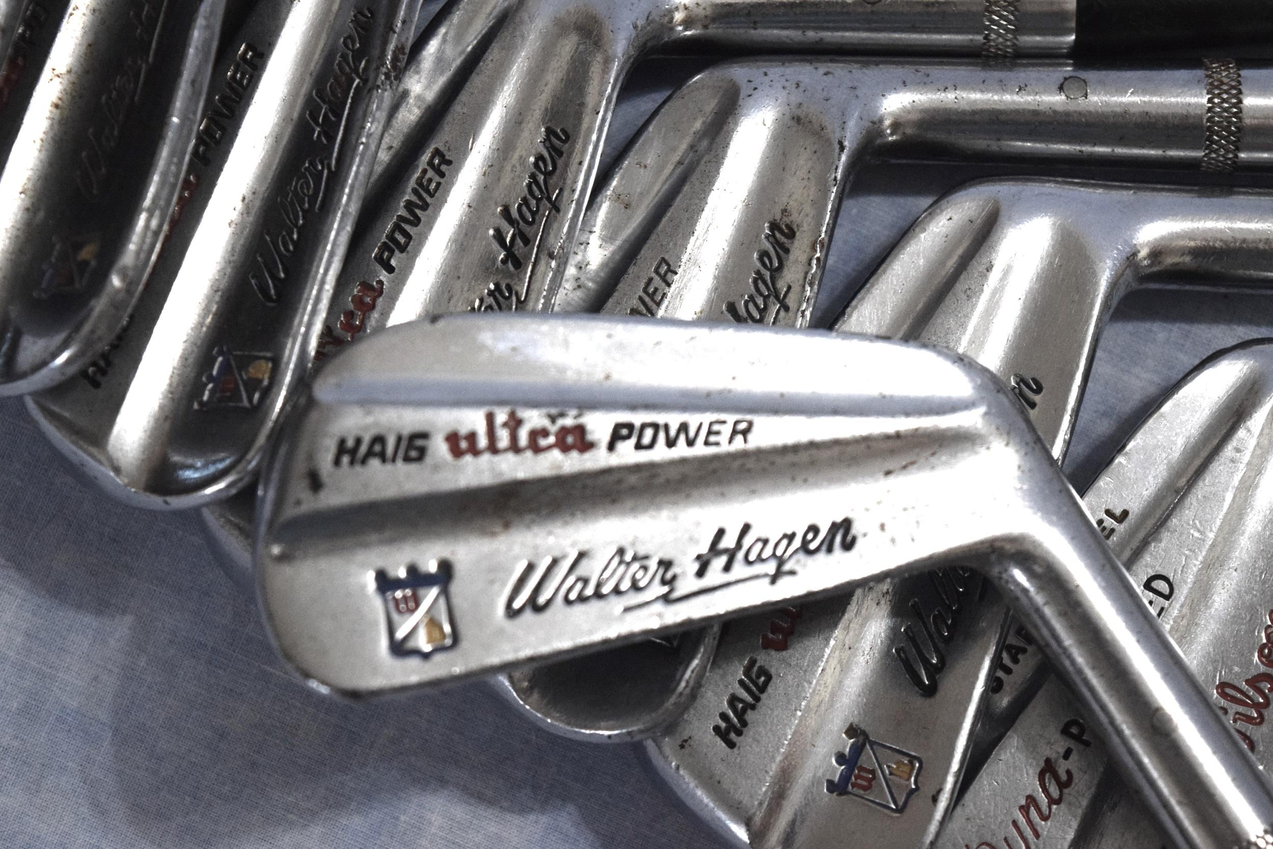 Vintage Set Walter Hagen Golf Club 7 Haig Ultra Power Golf Vintage Set Walter Hagen Golf Club 7 Haig Ultra Power Golf
