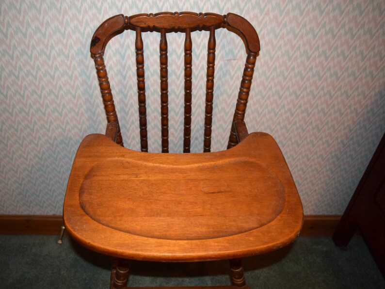 Vintage Jenny Lind High Chair with Removable Adjustable Tray Etsy