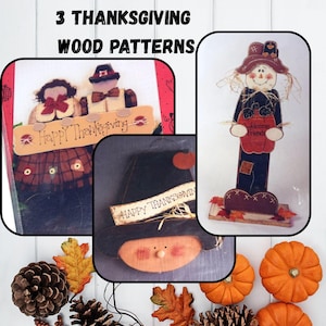 Halloween Wood Patterns To Cut Out and Paint Wooden Thanksgiving Decorations 37 Inch Scarecrow 14 Inch Thanksgiving Couple 9&quot; Pumpkin Hanger