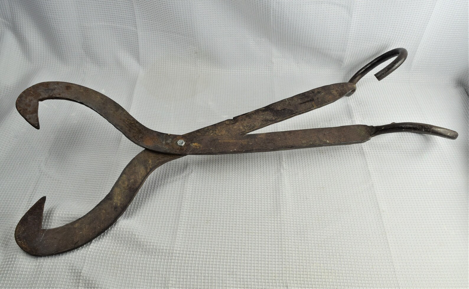 Antique Iron Logging Tongs Extra Large 30 Long Heavy Etsy