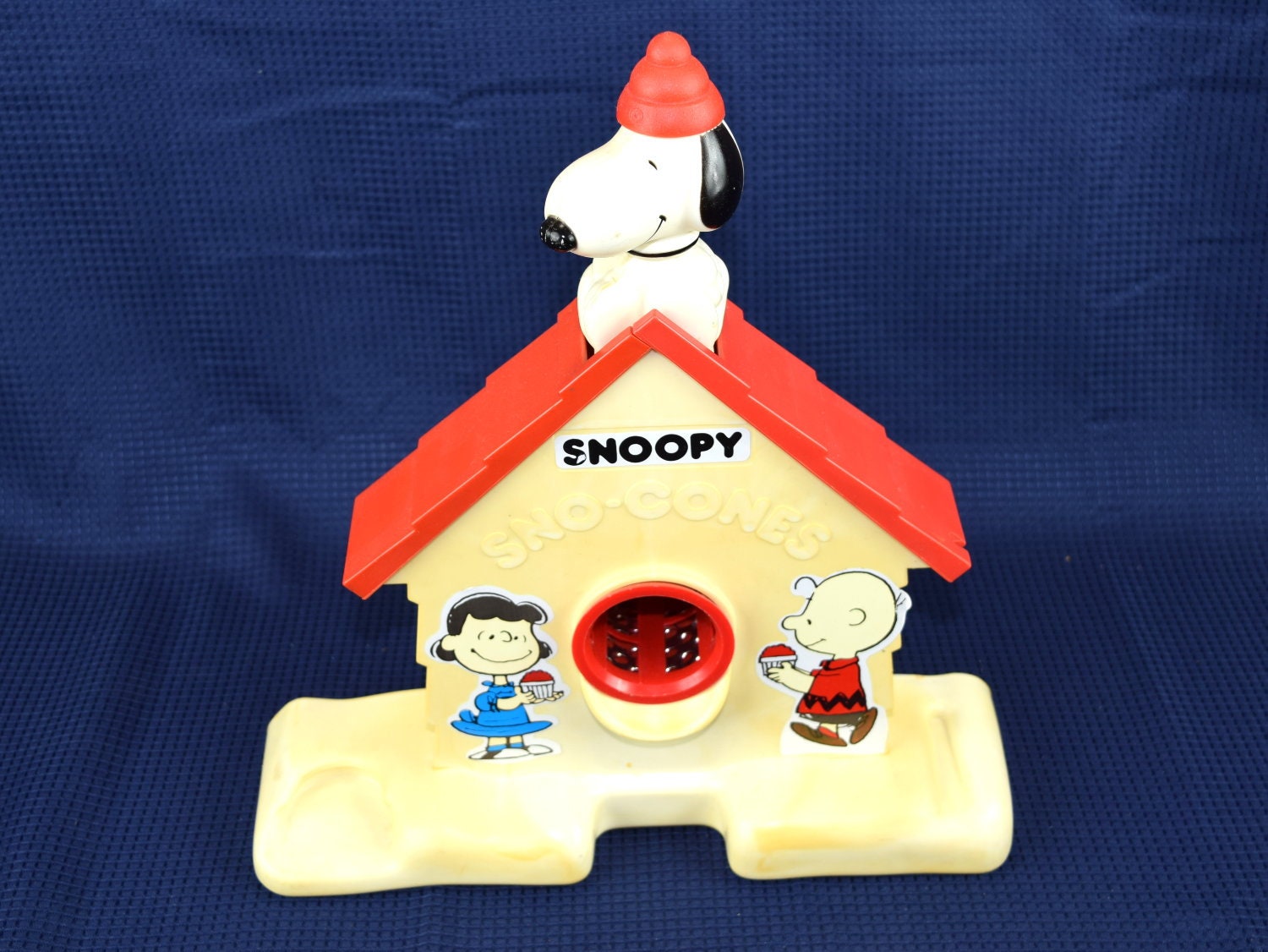 Vintage Snoopy Sno Cone Machine 1970's Peanuts Plastic Etsy