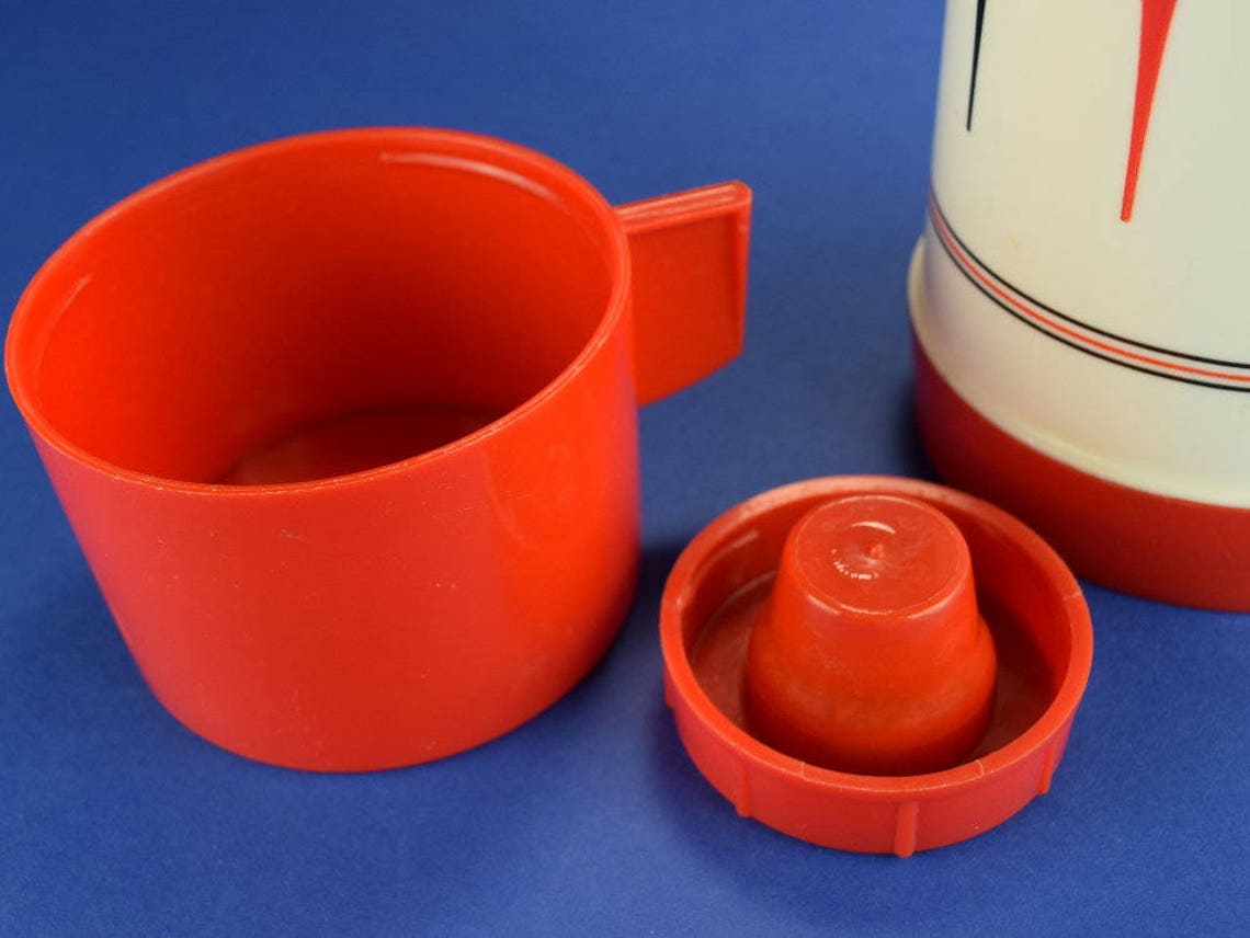 Mid Century Aladdin Thermos Bottle Vanguard 1 Quart Capacity Etsy