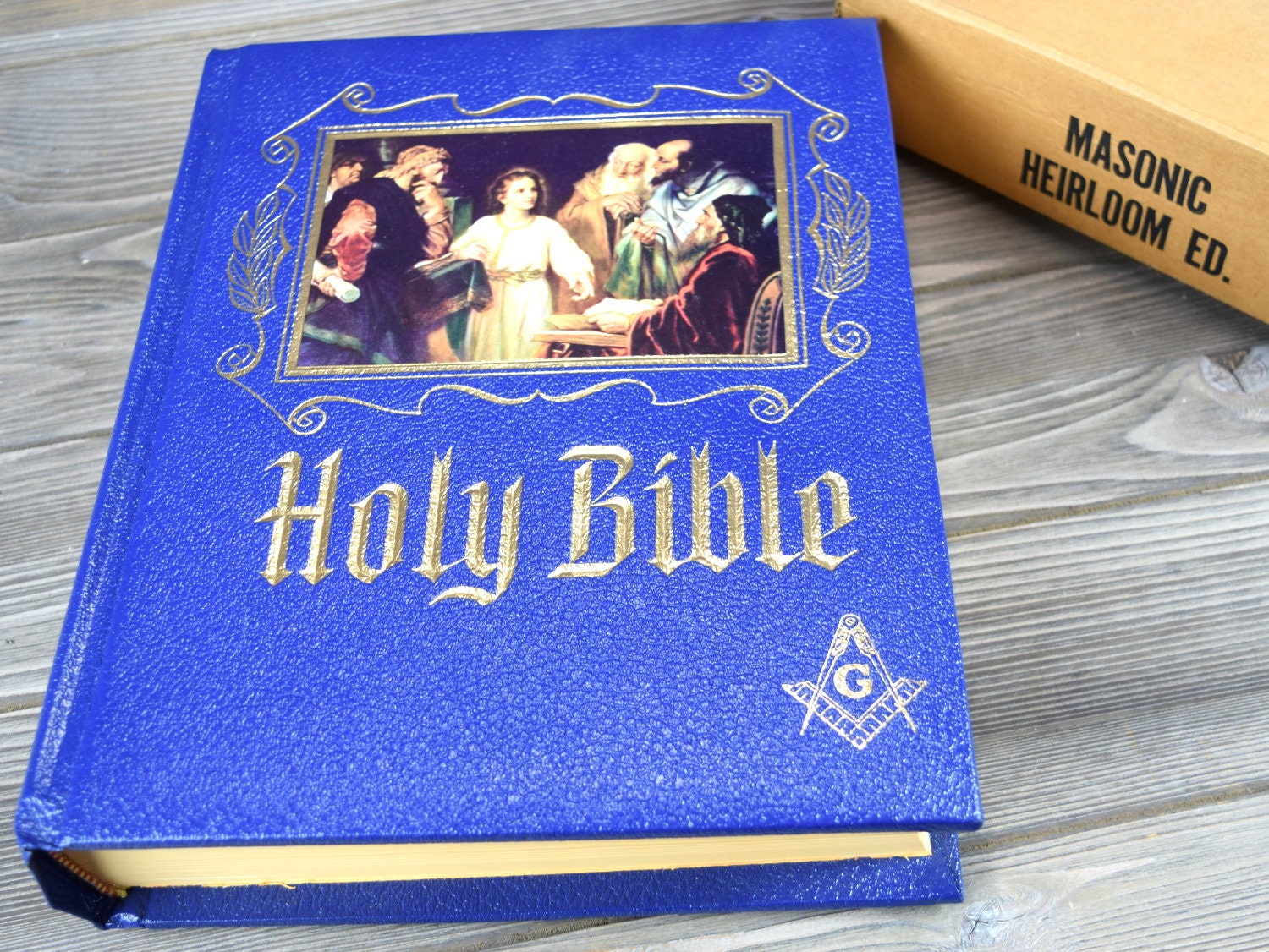 Freemason Holy Bible Vintage New in Box Freemasonic Secret | Etsy