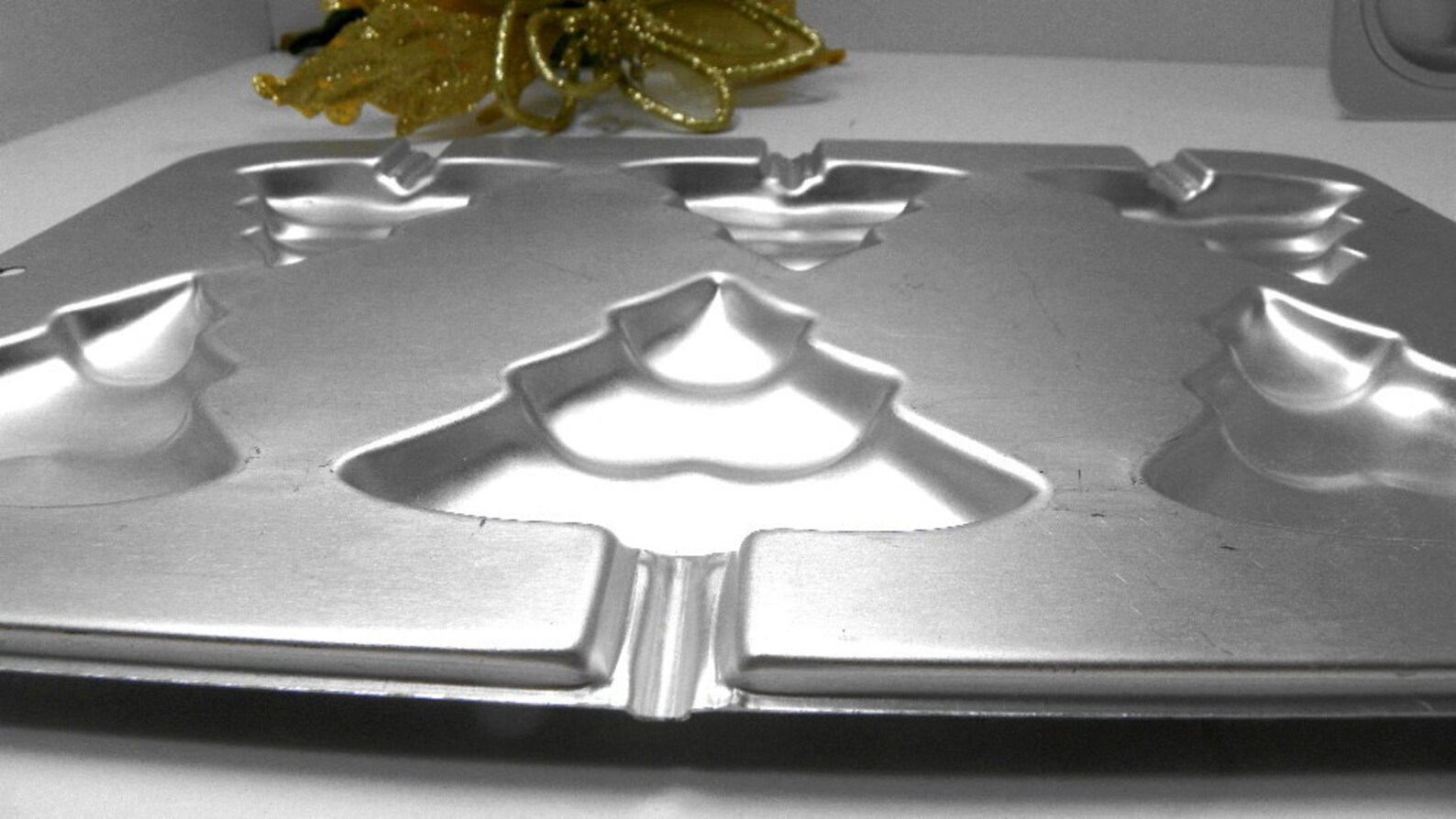 Christmas Tree Candy Mold And/or Snowman Cupcake Mold Aluminum Etsy
