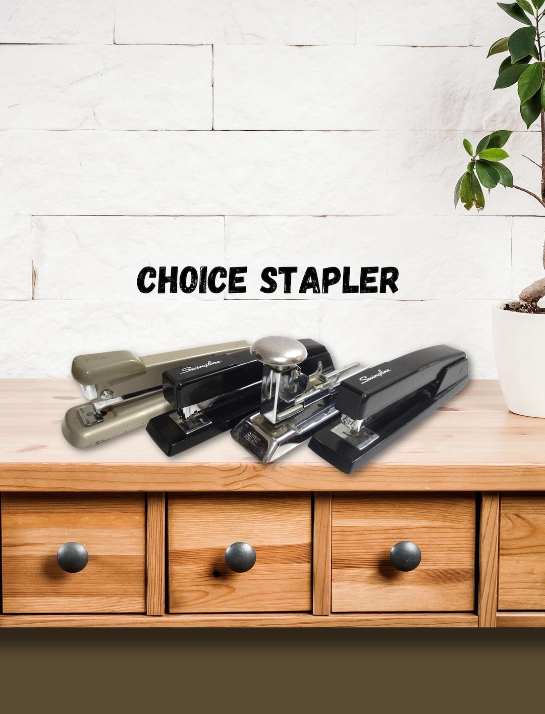 Stapler Pilot Vintage Desk Staplers Swingline Ace Pilot Bates Your Choice Office Desk ...