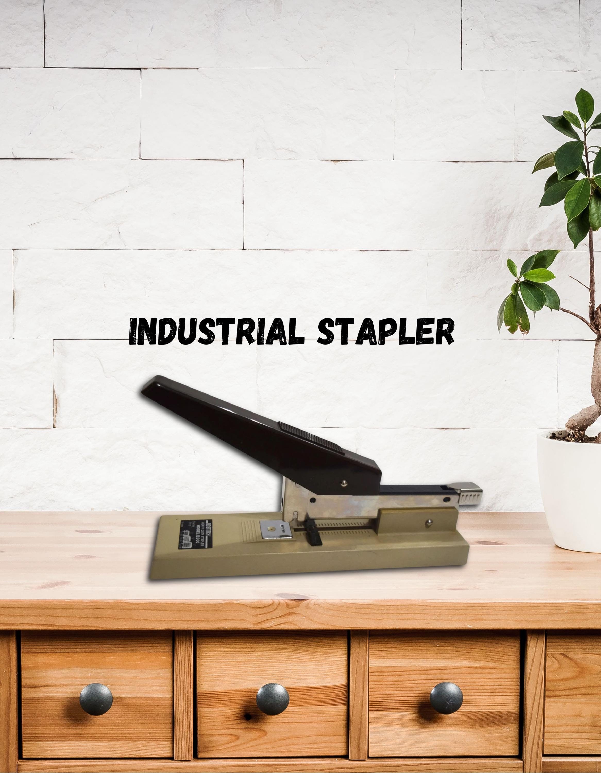 Bostitch Heavy Duty Stapler Staples Up To 100 Pages At One Time Accommodates 3 Adjustable Staple Widths Vintage Desk Office Stapler