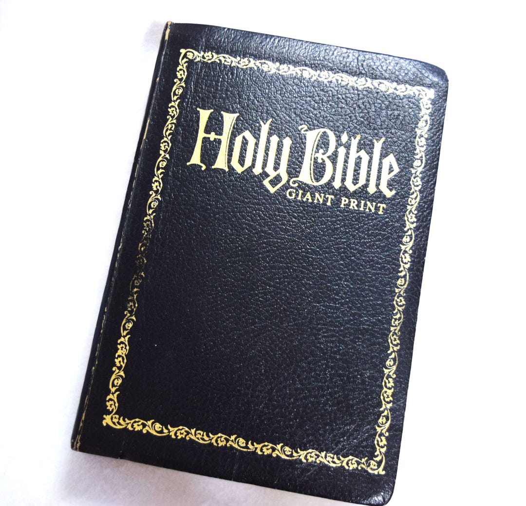 Vintage Giant Print Holy Bible King James KJV Red Letter Edition ...