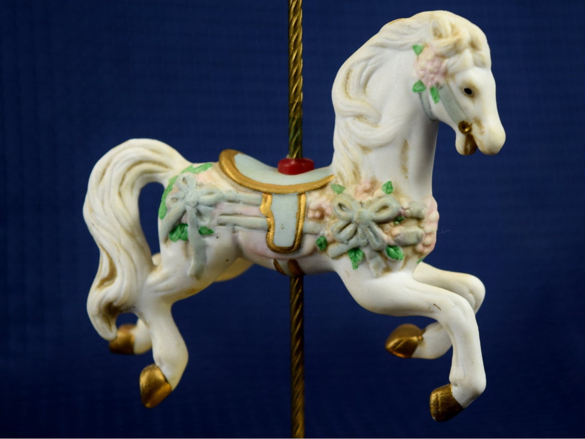 Vintage Carousel Horse Porcelain Figurine House of Lloyd Etsy