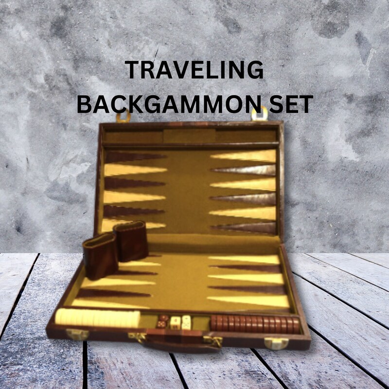 Grand Jeu De Backgammon Vintage – Jeu De Société Complet
