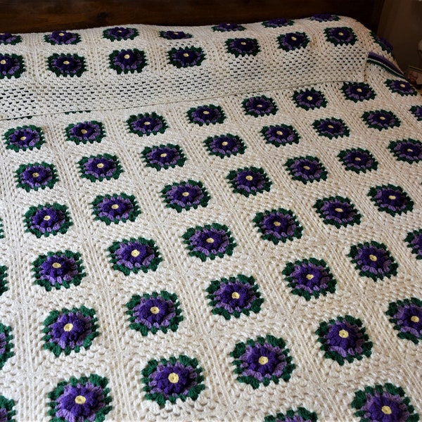 Crochet Bed Cover Etsy