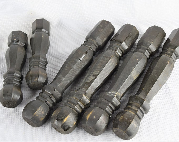 Vintage Wood Furniture Legs Early American Hardwood Legs Etsy