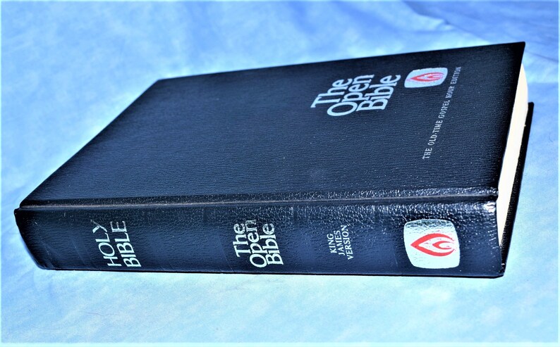 Vintage Holy Bible KJV King James Red Letter Edition the Open - Etsy