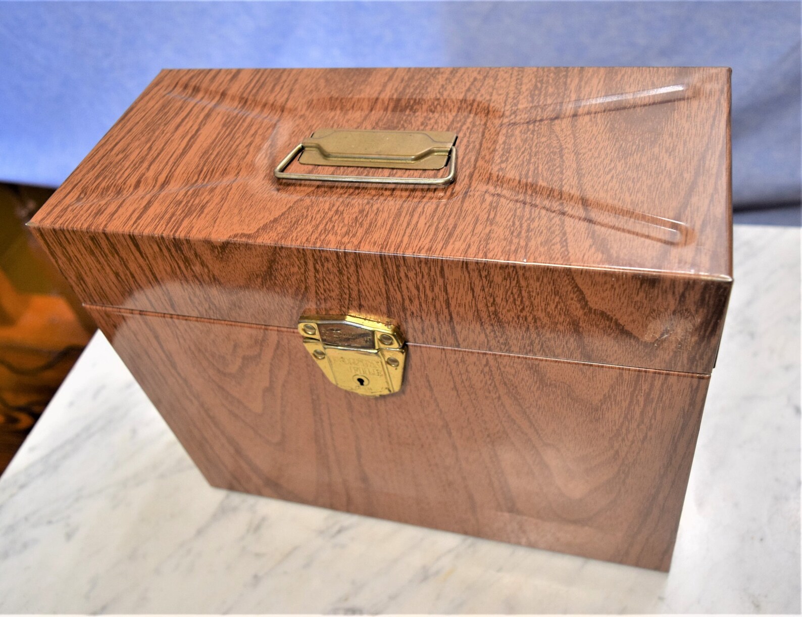 MCM Metal File Box Portable Office File Storage Etsy