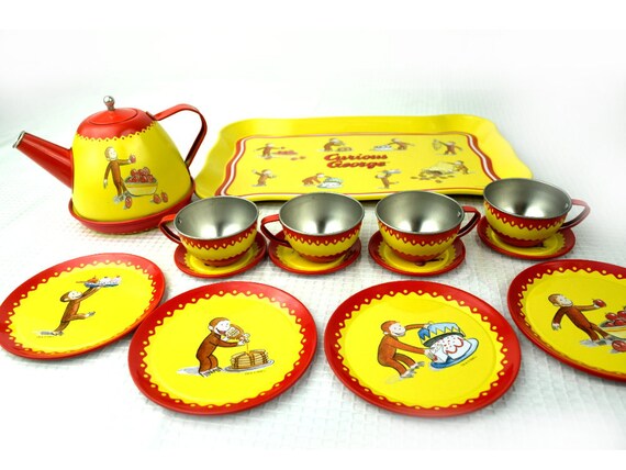 curious george tea set