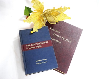 Vintage New Testament Bible in Modern English or Bible History These Were God's People Bible Study Reference Book