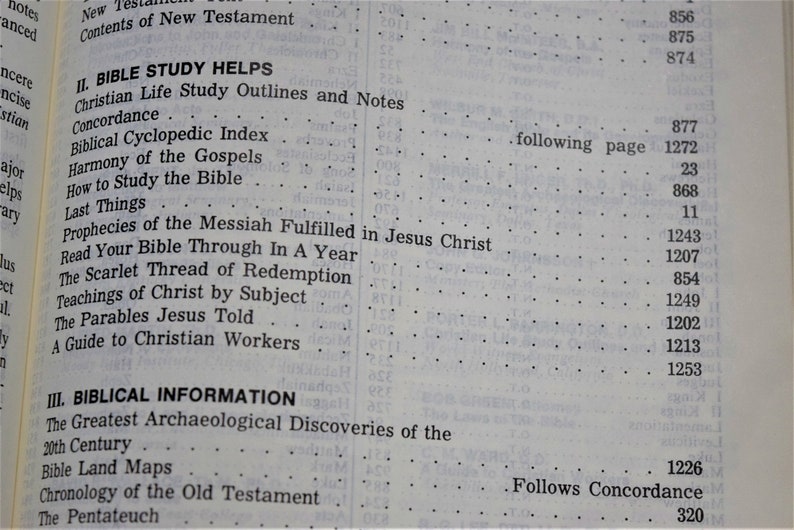 Vintage Holy Bible KJV King James Red Letter Edition the Open - Etsy