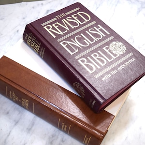 Vintage Revised English Bible or Expository Dictionary of Bible Words Holy Bible Study Reference Book with The Apocrypha