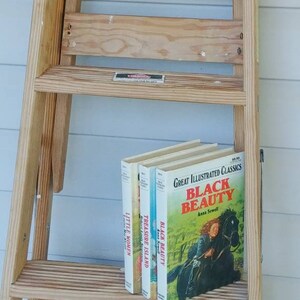Vintage Wood Step Ladder 6 Step, 4 Step, or 3 Step Folding Wooden ...