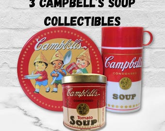 Campbell's Soup Container, Advertisement, Kids Lunch, Collectible