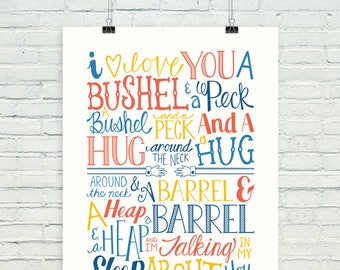 A bushel and a peck ("nautical colors" version)