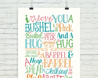 A bushel and a peck ("spring colors" version)