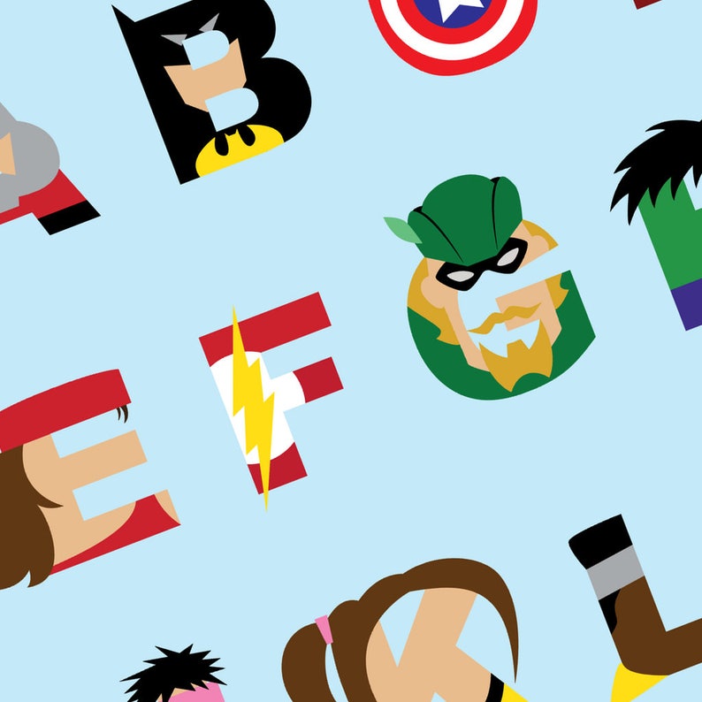 Superhero ABCs alphabet image 3