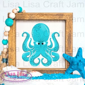 Octopus Clip Art Design Element PNG- INSTANT DOWNLOAD - Printable - Digital Print Design Sublimation Transparent background