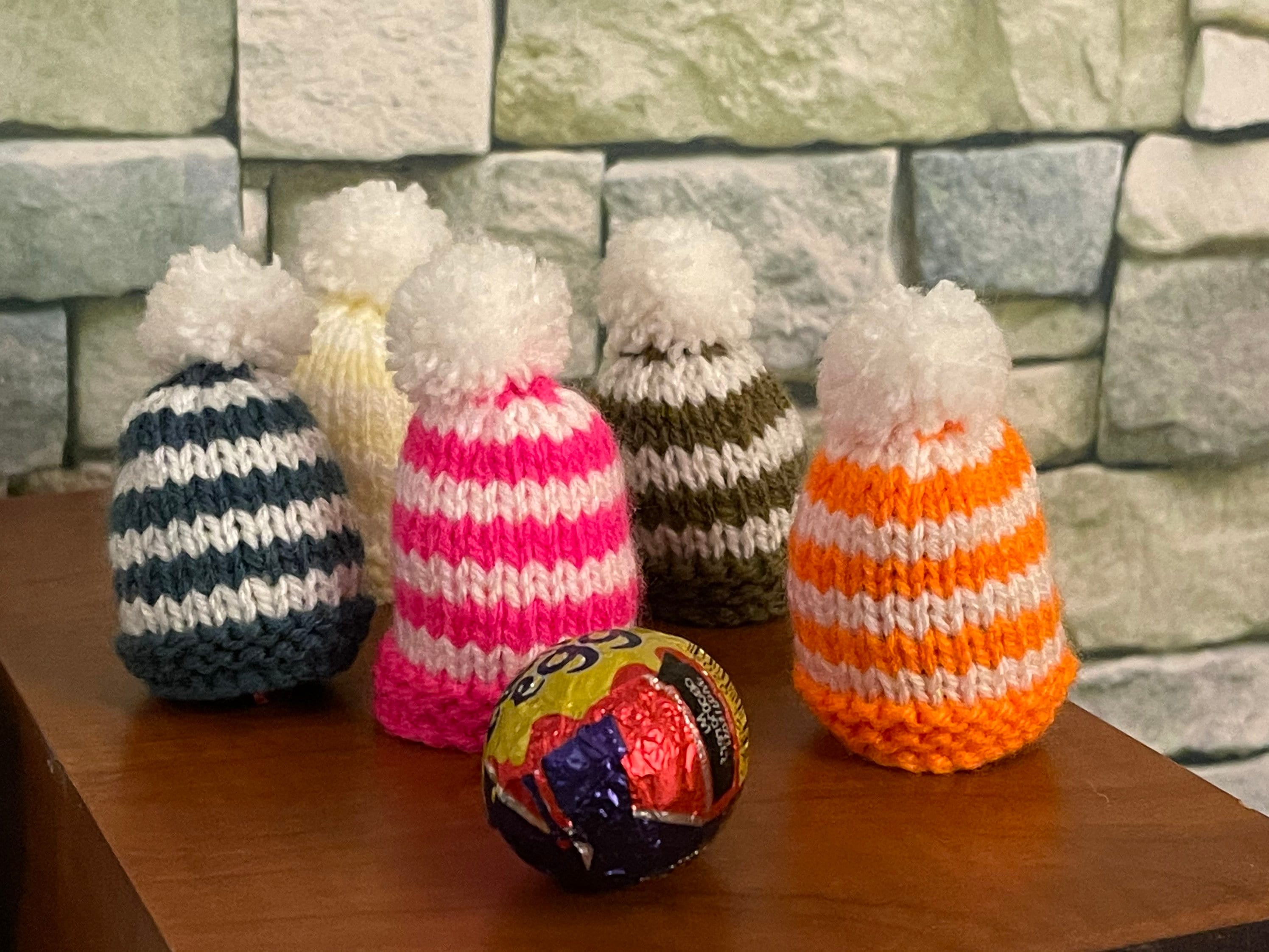 Set of 2 Hand Knitted creme Egg Chocolate Egg Cover Etsy