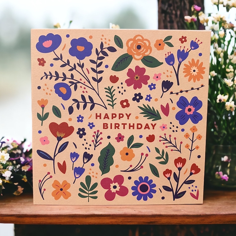 Nature Birthday Card - Etsy