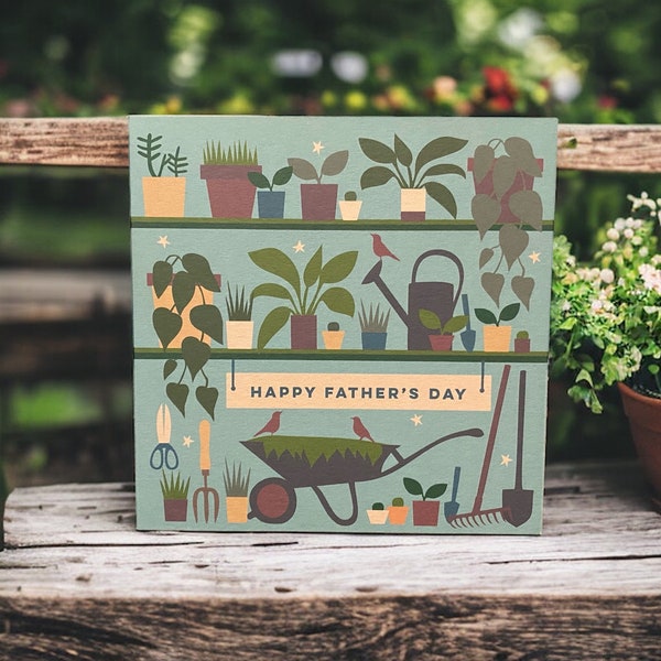 Happy Father's Day Card | Garden Shed Father's Day Card | Gardening Father's Day Card | Can post to recipient with personal message