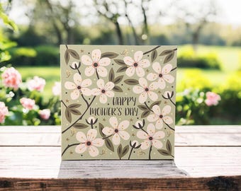 Mirabelle Blossom Mother's Day Card: Floral Spring Design