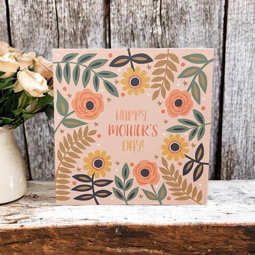 Flowers and Roses Mothers Day Card | Pretty Mothers Day Card | Can post to recipient with personal message