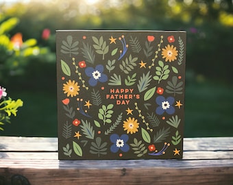 Happy Father&#39;s Day Card | Keen Gardener Father&#39;s Day Card | Leaves Father&#39;s Day Card | Can post to recipient with personal message