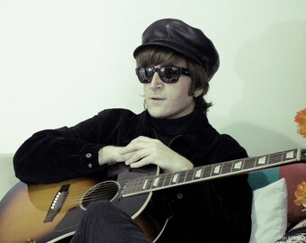 John Lennon 1964 Leather Cap as Worn by 