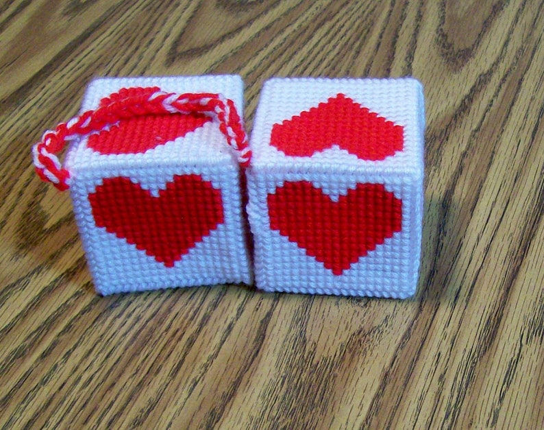Car Dice Hanging Cube Vehicle Decoration Charm Valentine image 0