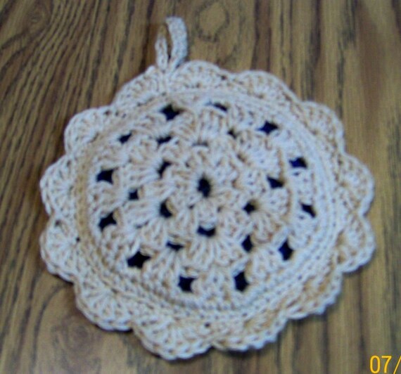Blueberry Pie Pot Holder Cotton Crochet Double Thick Fruit Etsy UK