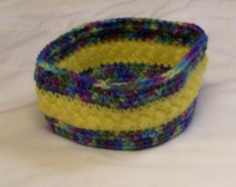 Teen Headband, Handmade Hair Accessory,  Purple Yellow Headband, Ear Warmer, Gift for Her, Crochet, Child Headband,