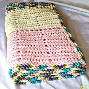 Baby Afghan, Blanket, Baby Bedding, Gift, Crib Bedding, Swaddle Blanket, Stroller Blanket, Crochet, Handmade, Infant Blanket,
