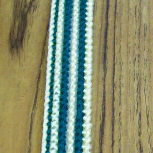 Plastic Canvas Bookmark, Green and Gold, Handmade, Reader Gift, Page Marker,
