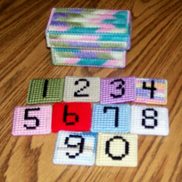 Plastic Number Tiles Etsy
