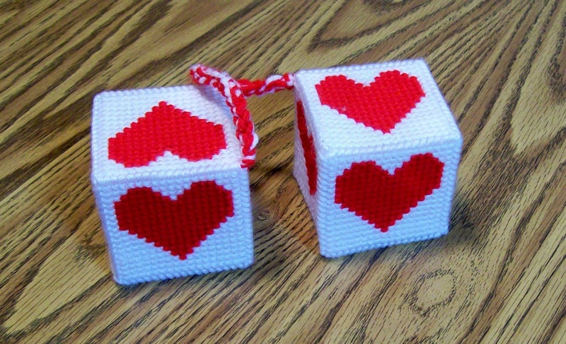 Car Dice Hanging Cube Vehicle Decoration Charm Valentine image 4